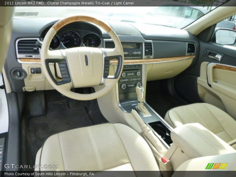 Crystal Champagne Metallic Tri-Coat / Light Camel 2012 Lincoln MKZ FWD