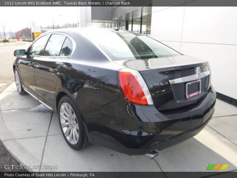 Tuxedo Black Metallic / Charcoal Black 2012 Lincoln MKS EcoBoost AWD