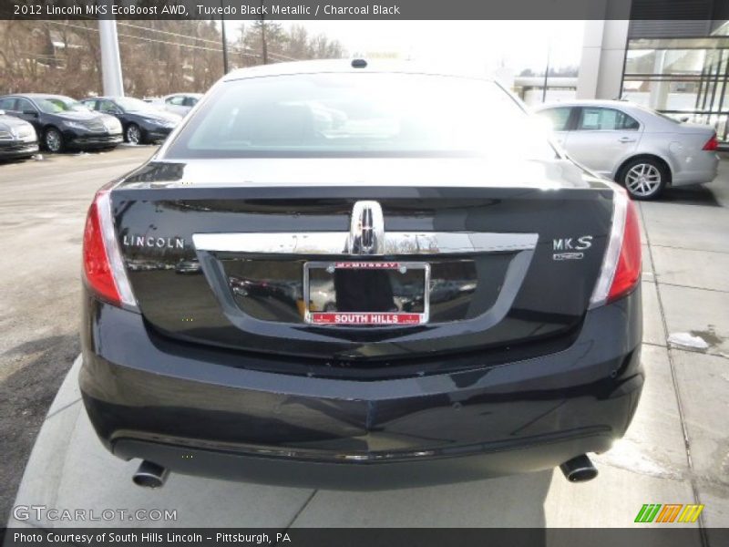 Tuxedo Black Metallic / Charcoal Black 2012 Lincoln MKS EcoBoost AWD