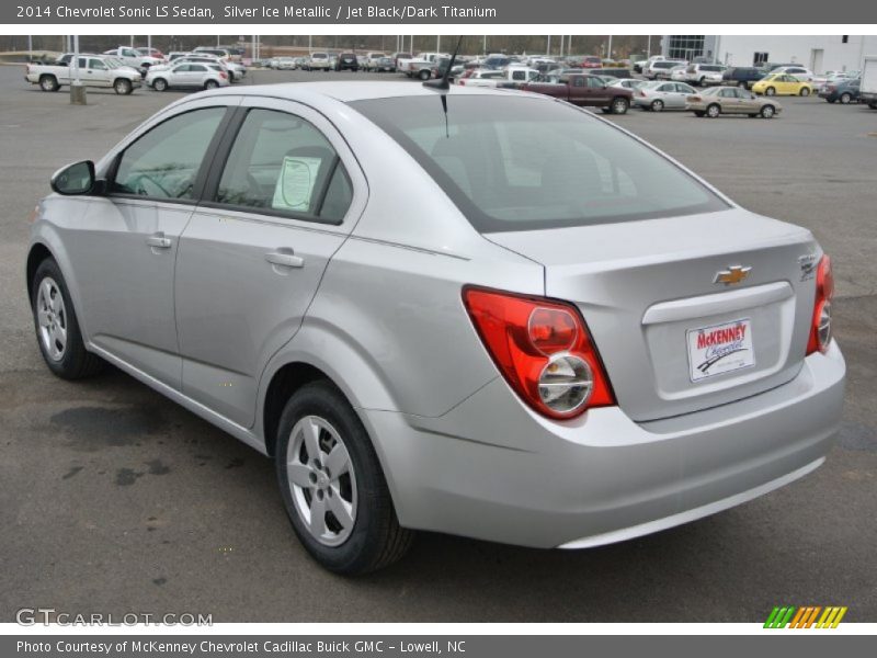 Silver Ice Metallic / Jet Black/Dark Titanium 2014 Chevrolet Sonic LS Sedan