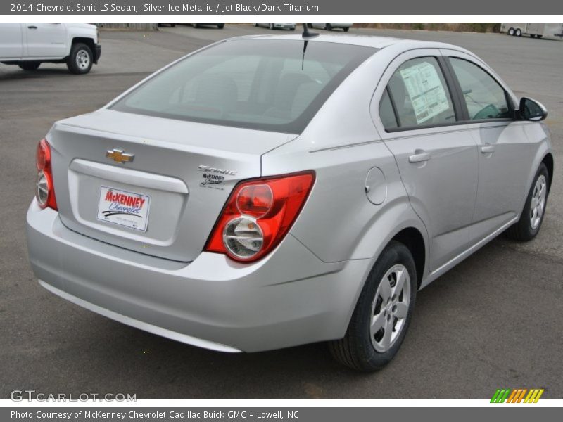 Silver Ice Metallic / Jet Black/Dark Titanium 2014 Chevrolet Sonic LS Sedan