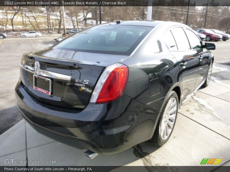 Tuxedo Black Metallic / Charcoal Black 2012 Lincoln MKS EcoBoost AWD