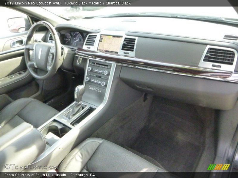 Tuxedo Black Metallic / Charcoal Black 2012 Lincoln MKS EcoBoost AWD