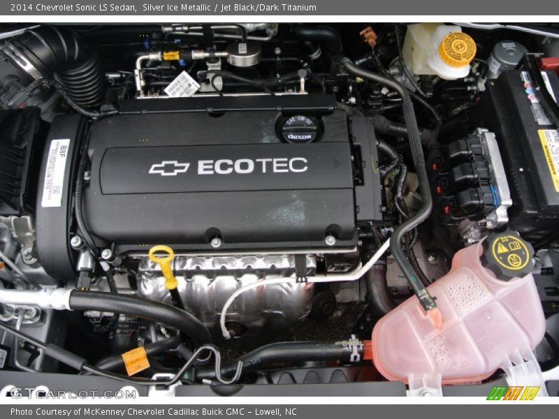  2014 Sonic LS Sedan Engine - 1.8 Liter DOHC 16-Valve VVT ECOTEC 4 Cylinder