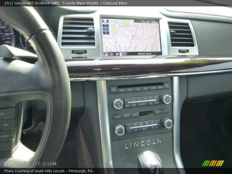 Tuxedo Black Metallic / Charcoal Black 2012 Lincoln MKS EcoBoost AWD