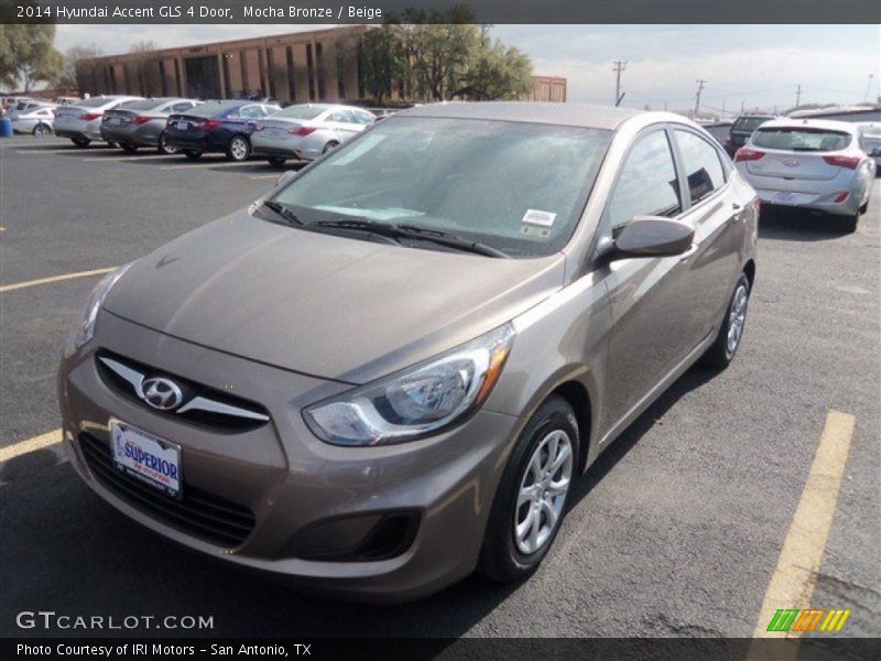 Mocha Bronze / Beige 2014 Hyundai Accent GLS 4 Door