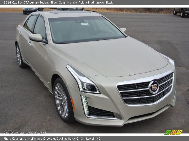 Silver Coast Metallic / Light Platinum/Jet Black 2014 Cadillac CTS Luxury Sedan