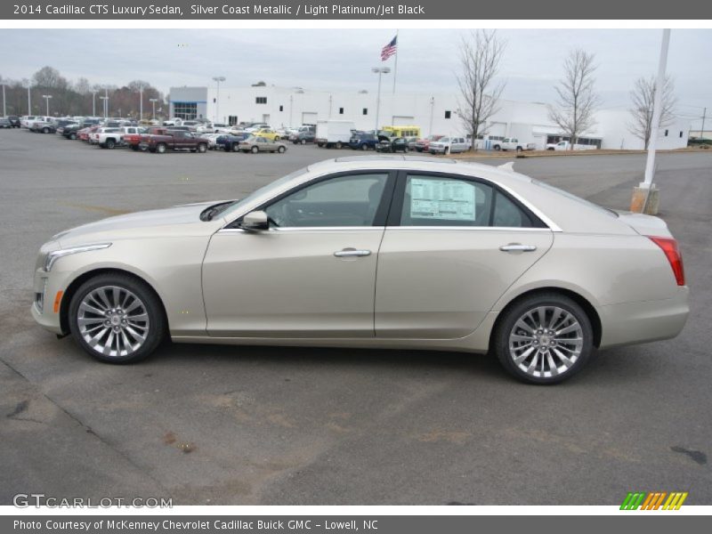 Silver Coast Metallic / Light Platinum/Jet Black 2014 Cadillac CTS Luxury Sedan