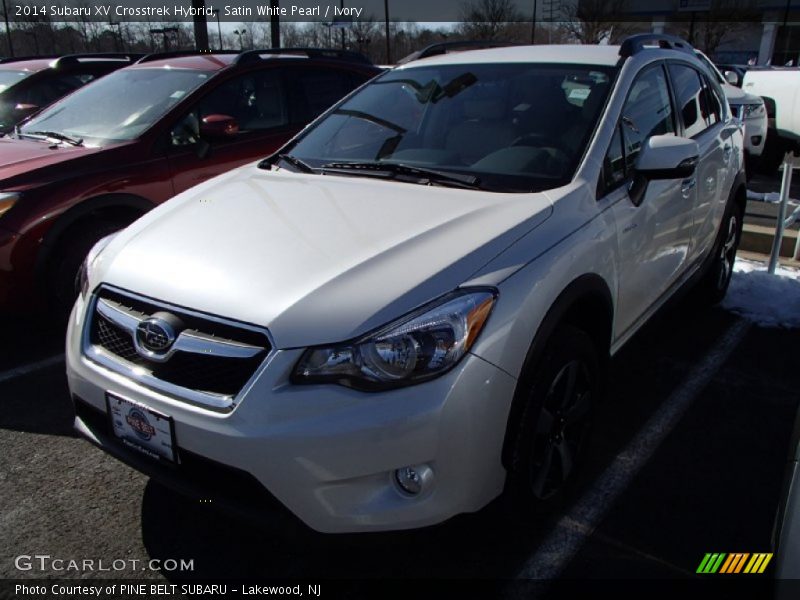 Satin White Pearl / Ivory 2014 Subaru XV Crosstrek Hybrid