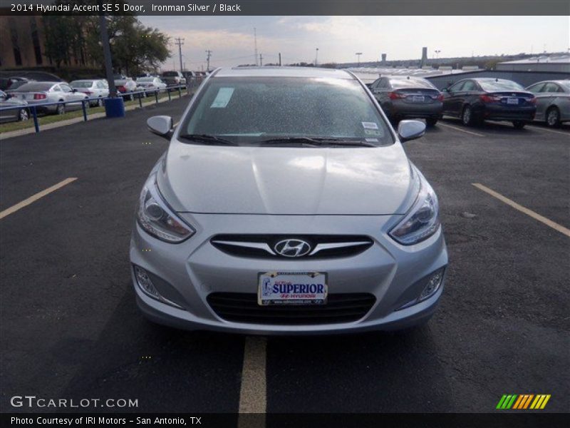 Ironman Silver / Black 2014 Hyundai Accent SE 5 Door