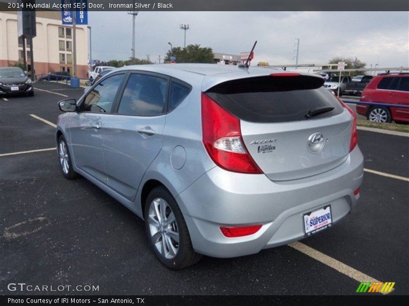 Ironman Silver / Black 2014 Hyundai Accent SE 5 Door