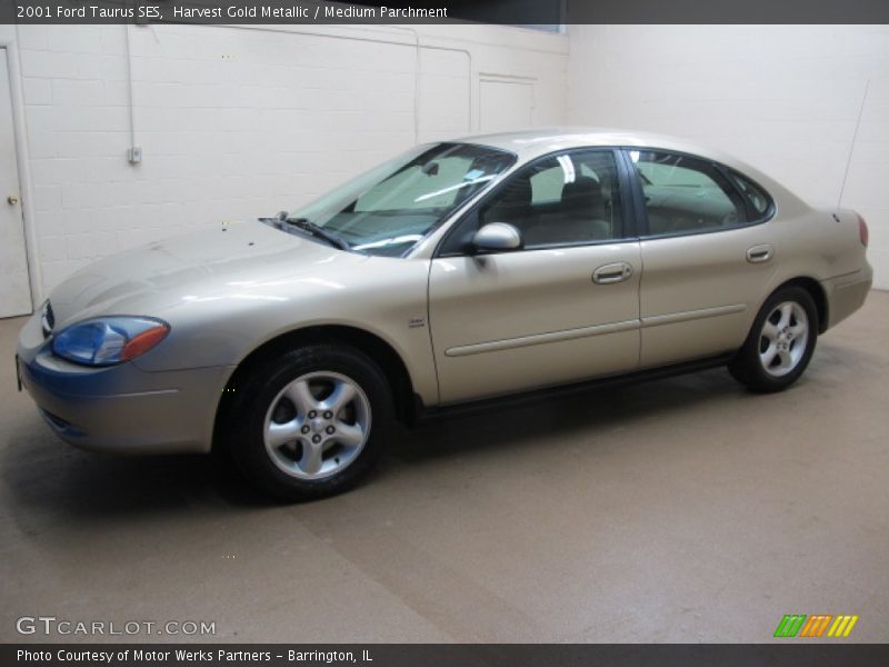 Harvest Gold Metallic / Medium Parchment 2001 Ford Taurus SES