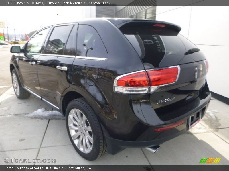 Tuxedo Black Metallic / Charcoal Black 2012 Lincoln MKX AWD