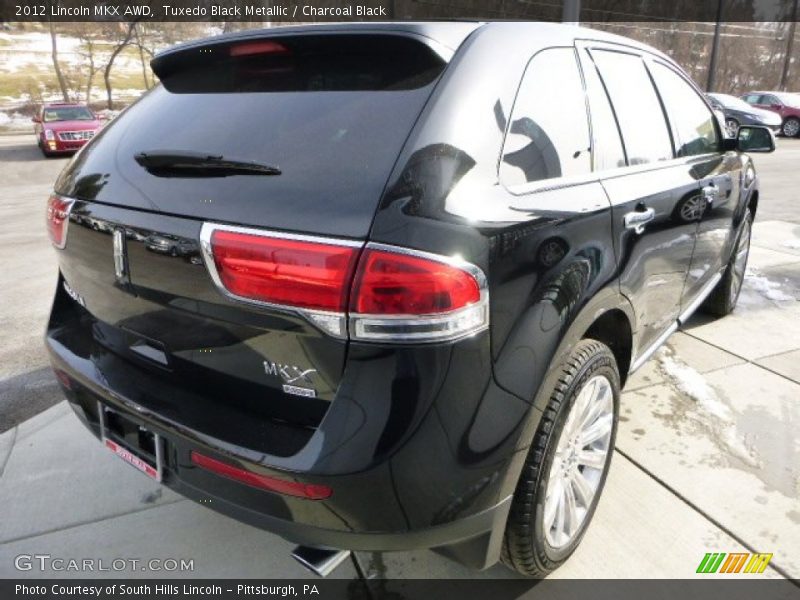 Tuxedo Black Metallic / Charcoal Black 2012 Lincoln MKX AWD