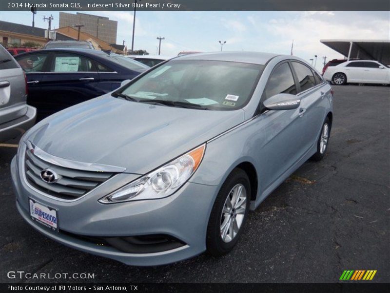 Iridescent Silver Blue Pearl / Gray 2014 Hyundai Sonata GLS