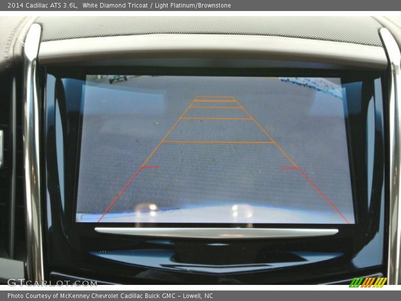 White Diamond Tricoat / Light Platinum/Brownstone 2014 Cadillac ATS 3.6L