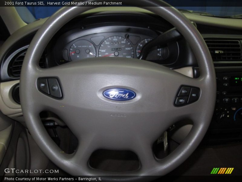 Harvest Gold Metallic / Medium Parchment 2001 Ford Taurus SES