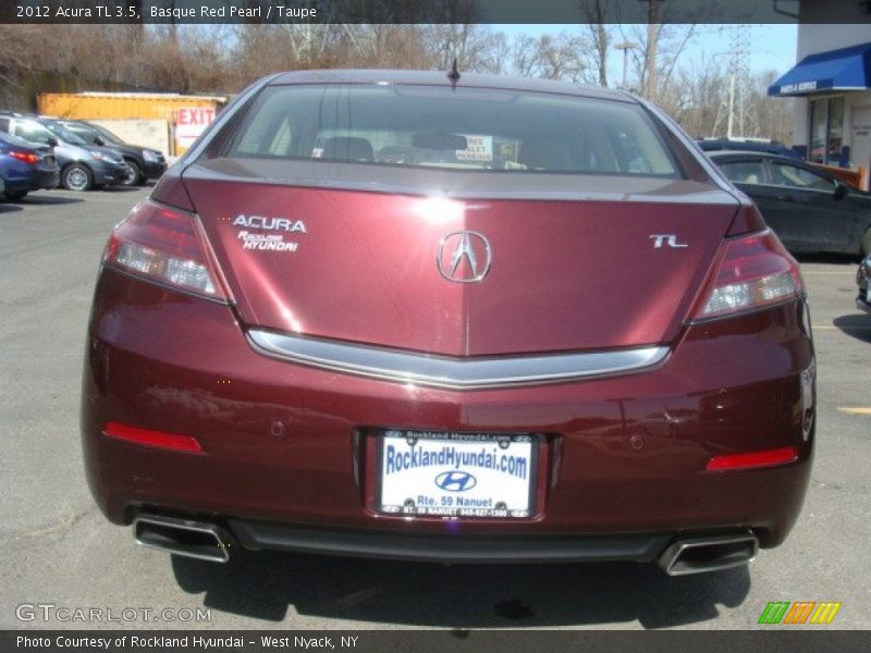 Basque Red Pearl / Taupe 2012 Acura TL 3.5
