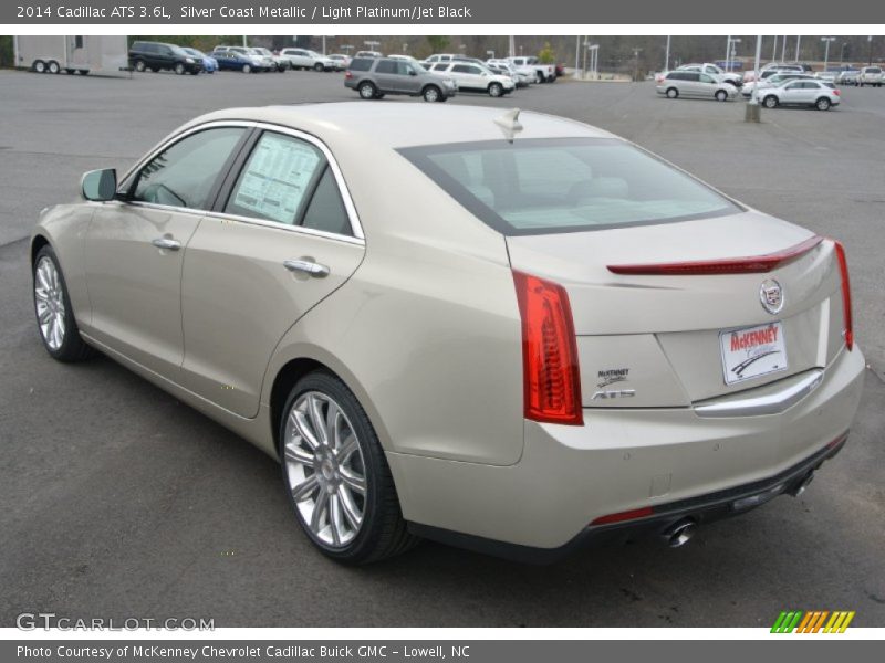 Silver Coast Metallic / Light Platinum/Jet Black 2014 Cadillac ATS 3.6L