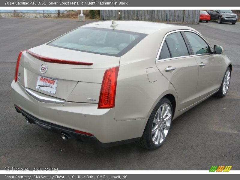 Silver Coast Metallic / Light Platinum/Jet Black 2014 Cadillac ATS 3.6L