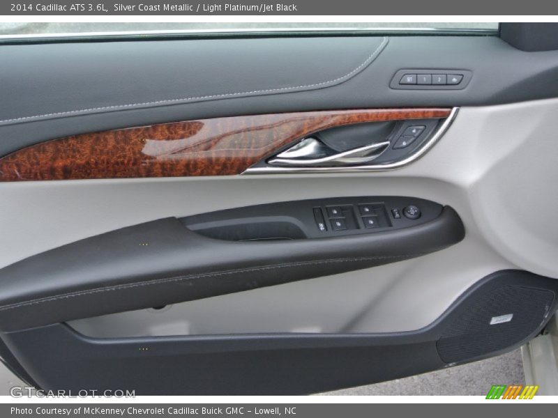 Silver Coast Metallic / Light Platinum/Jet Black 2014 Cadillac ATS 3.6L