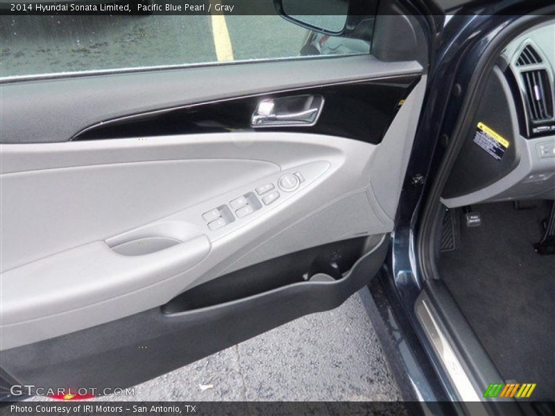 Pacific Blue Pearl / Gray 2014 Hyundai Sonata Limited