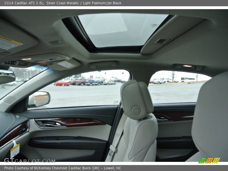 Silver Coast Metallic / Light Platinum/Jet Black 2014 Cadillac ATS 3.6L