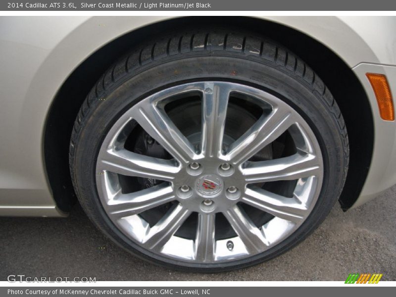 Silver Coast Metallic / Light Platinum/Jet Black 2014 Cadillac ATS 3.6L