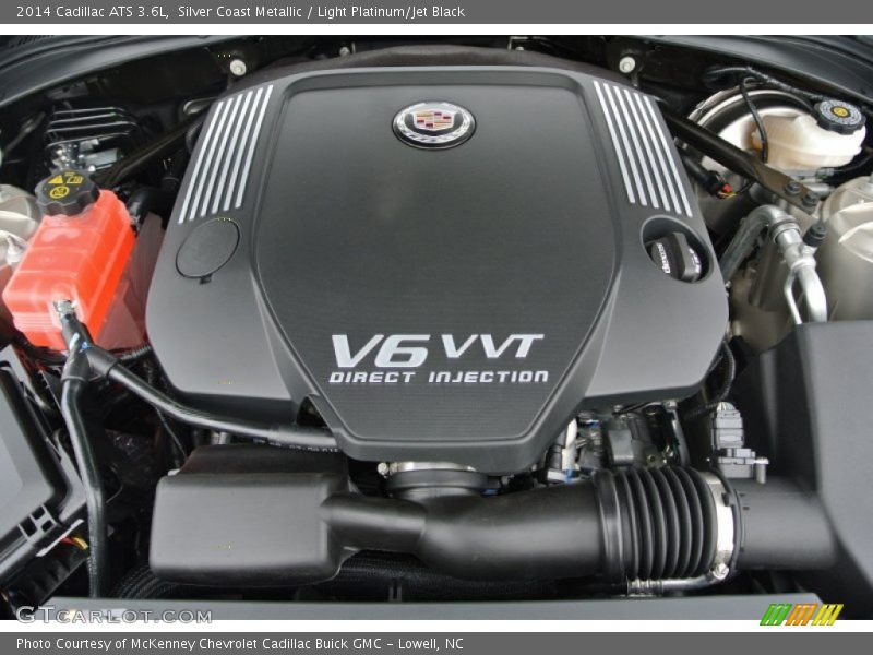 Silver Coast Metallic / Light Platinum/Jet Black 2014 Cadillac ATS 3.6L
