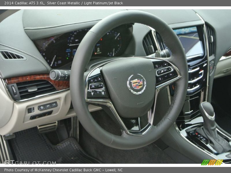 Silver Coast Metallic / Light Platinum/Jet Black 2014 Cadillac ATS 3.6L