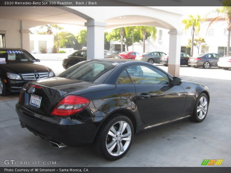 Black / Black 2010 Mercedes-Benz SLK 300 Roadster