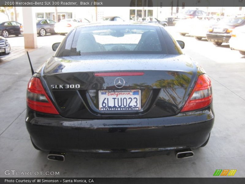 Black / Black 2010 Mercedes-Benz SLK 300 Roadster