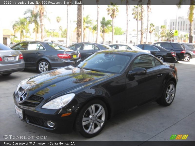 Black / Black 2010 Mercedes-Benz SLK 300 Roadster