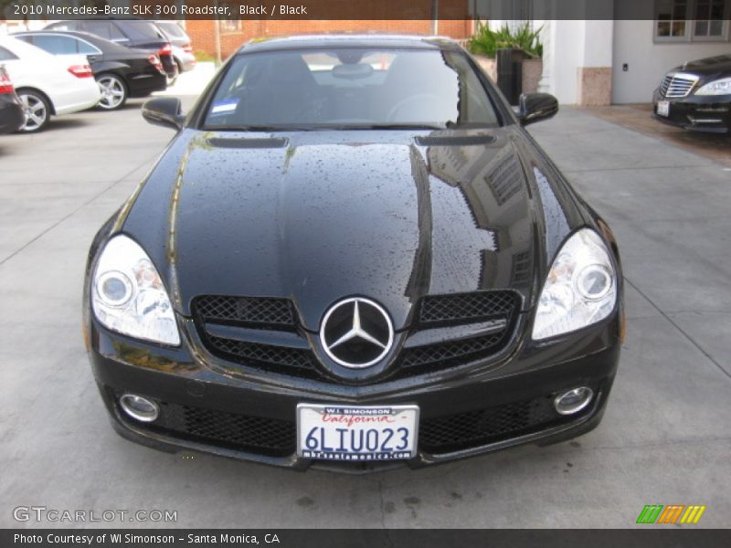 Black / Black 2010 Mercedes-Benz SLK 300 Roadster