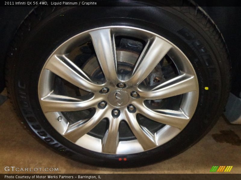 Liquid Platinum / Graphite 2011 Infiniti QX 56 4WD