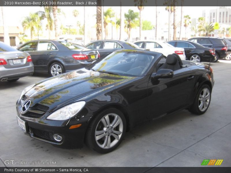 Black / Black 2010 Mercedes-Benz SLK 300 Roadster