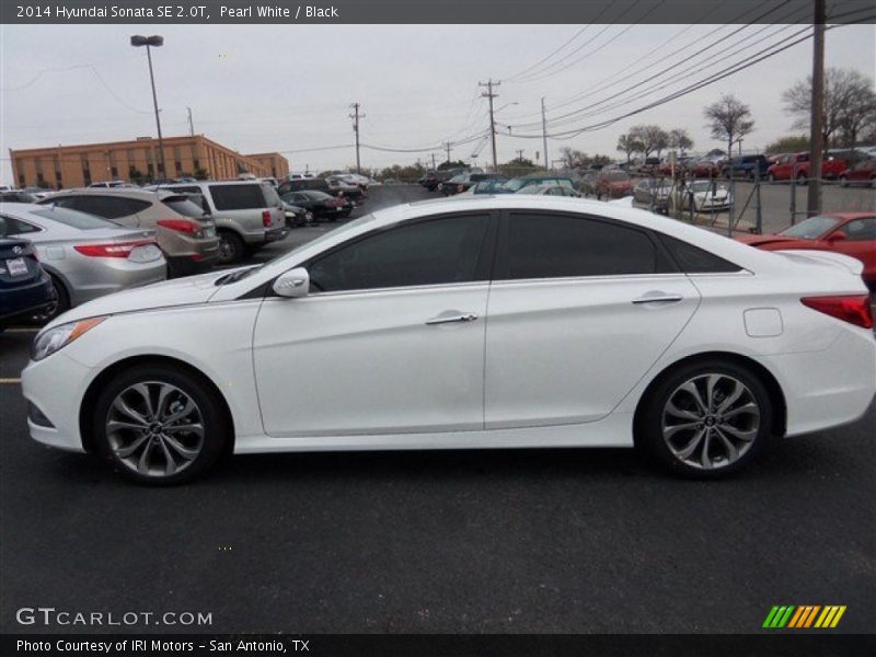 Pearl White / Black 2014 Hyundai Sonata SE 2.0T