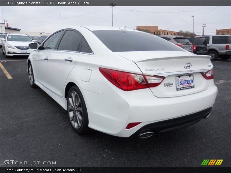 Pearl White / Black 2014 Hyundai Sonata SE 2.0T