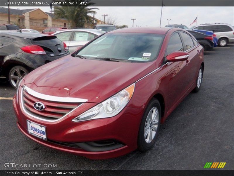 Venetian Red / Gray 2014 Hyundai Sonata GLS