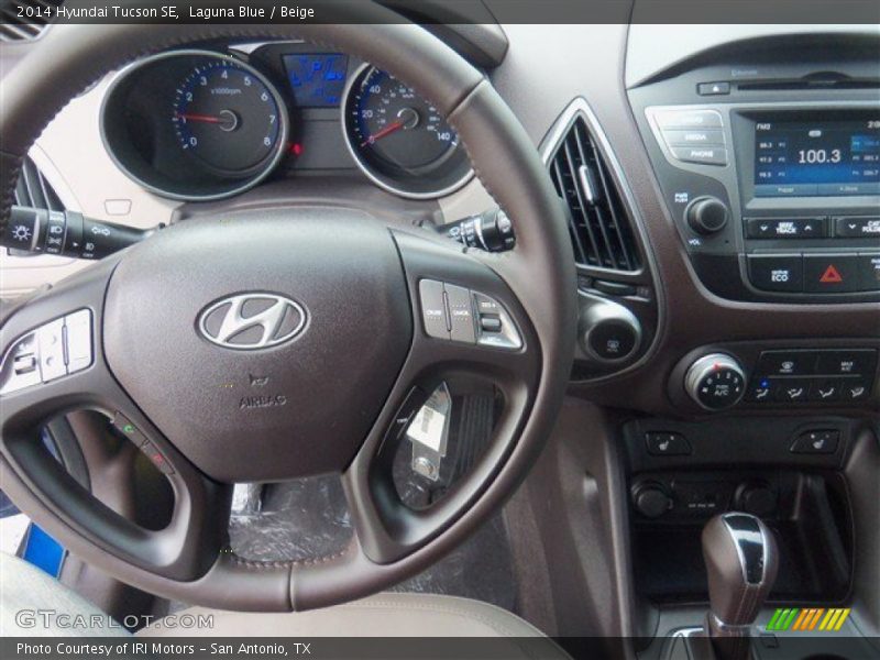 Laguna Blue / Beige 2014 Hyundai Tucson SE