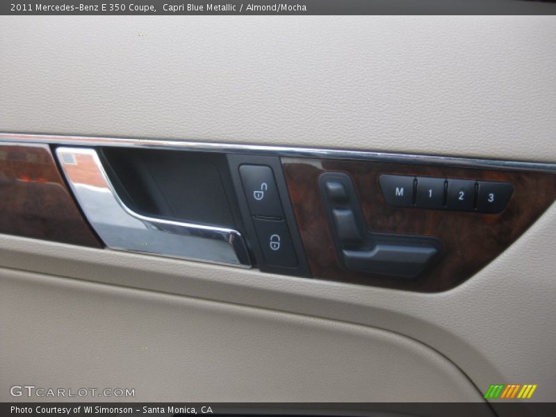Capri Blue Metallic / Almond/Mocha 2011 Mercedes-Benz E 350 Coupe