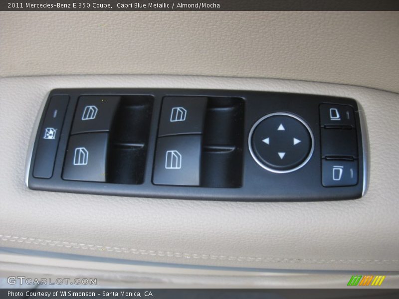 Capri Blue Metallic / Almond/Mocha 2011 Mercedes-Benz E 350 Coupe
