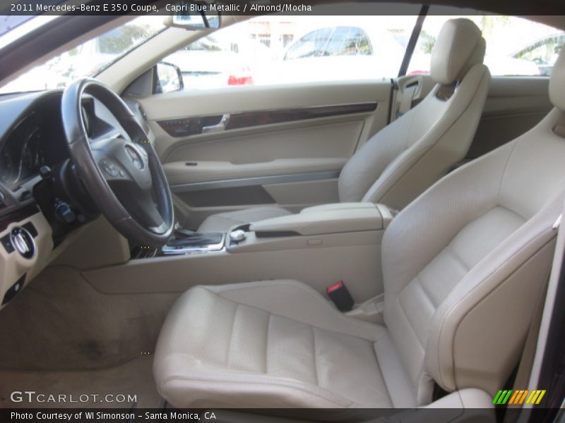 Capri Blue Metallic / Almond/Mocha 2011 Mercedes-Benz E 350 Coupe
