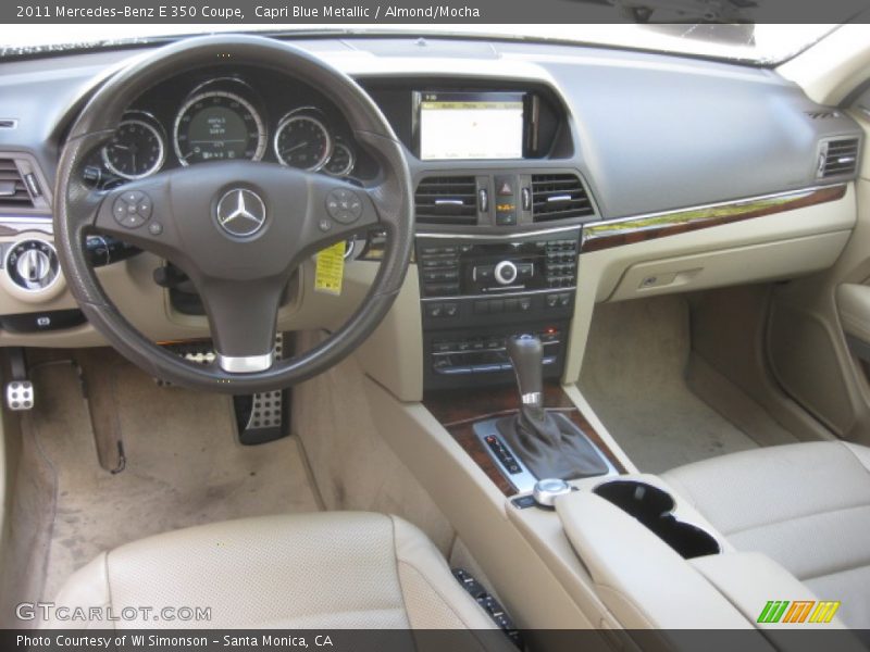 Capri Blue Metallic / Almond/Mocha 2011 Mercedes-Benz E 350 Coupe