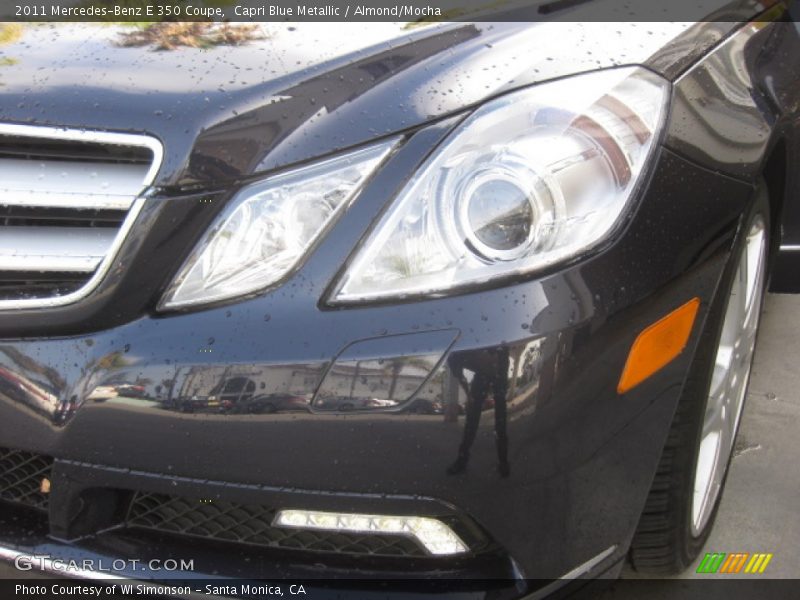 Capri Blue Metallic / Almond/Mocha 2011 Mercedes-Benz E 350 Coupe