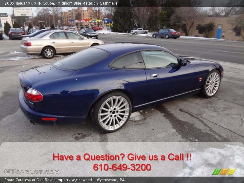 Midnight Blue Metallic / Cashmere 2005 Jaguar XK XKR Coupe