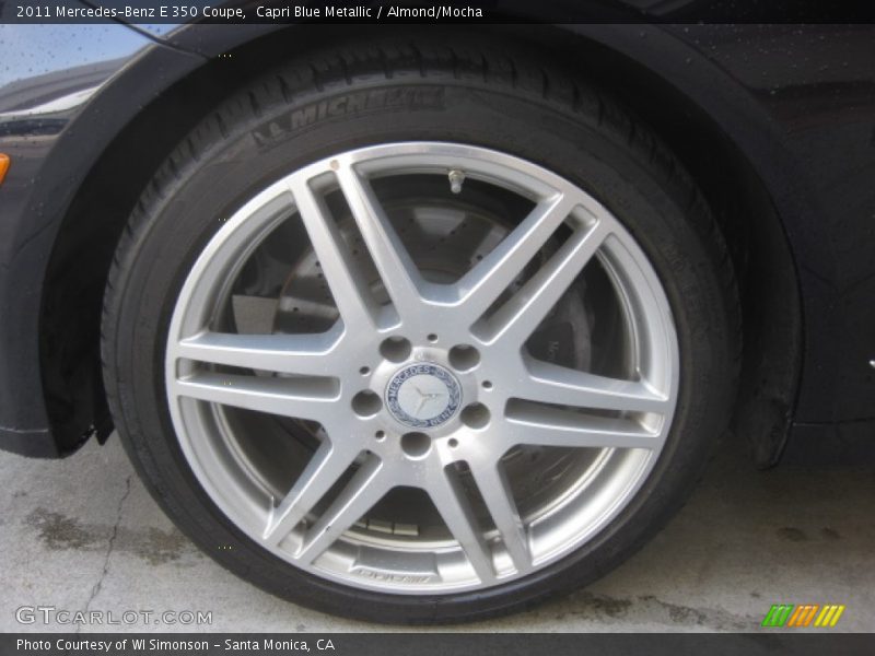 Capri Blue Metallic / Almond/Mocha 2011 Mercedes-Benz E 350 Coupe