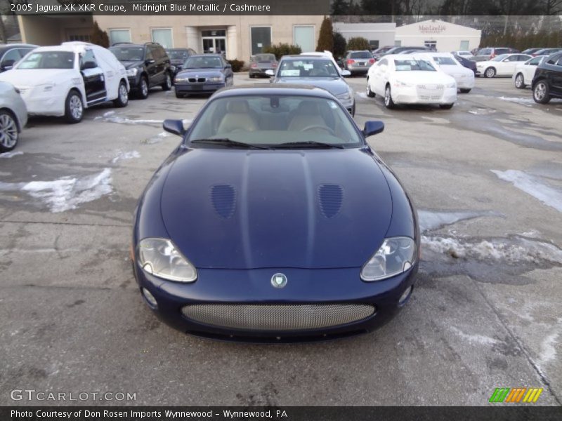 Midnight Blue Metallic / Cashmere 2005 Jaguar XK XKR Coupe