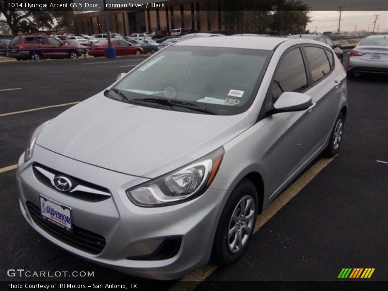 Ironman Silver / Black 2014 Hyundai Accent GS 5 Door