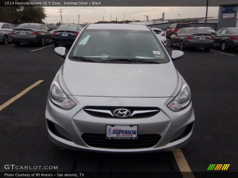 Ironman Silver / Black 2014 Hyundai Accent GS 5 Door